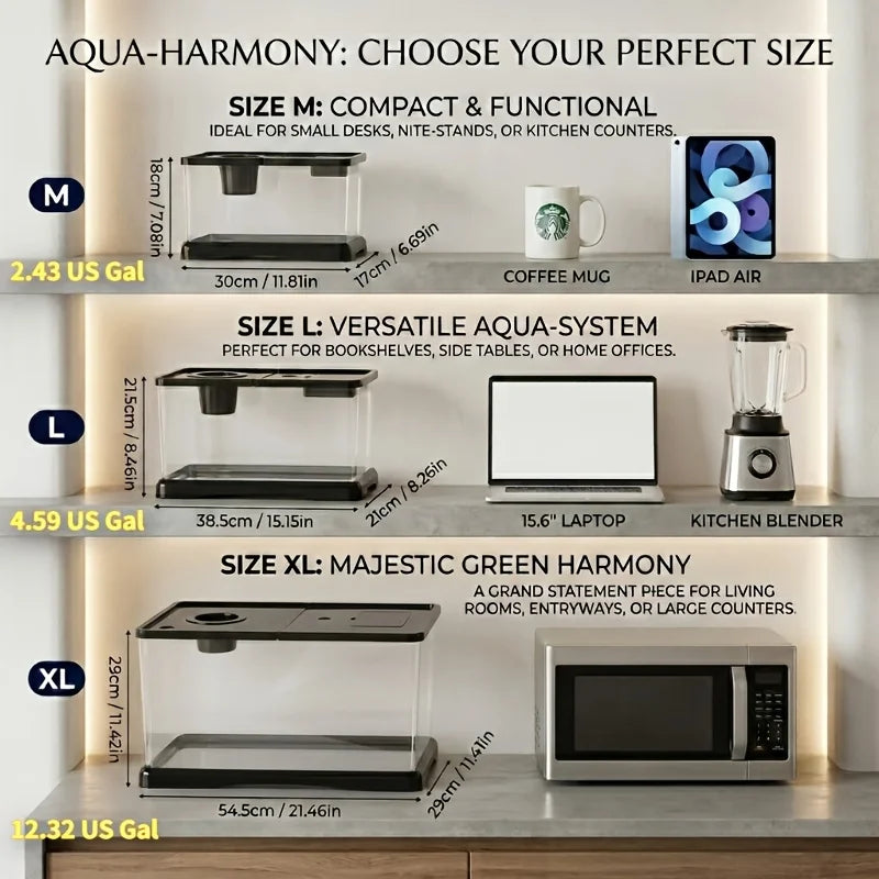 Heavy-Duty Large Aquarium Tank with Lid