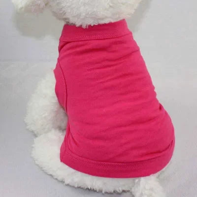 Pure Cotton Dog Shirts Puppy Blank Clothes for Small Medium and Large Dogs Soft Thin T-Shirt Doggy Vest Cat Bottoming T Shirts