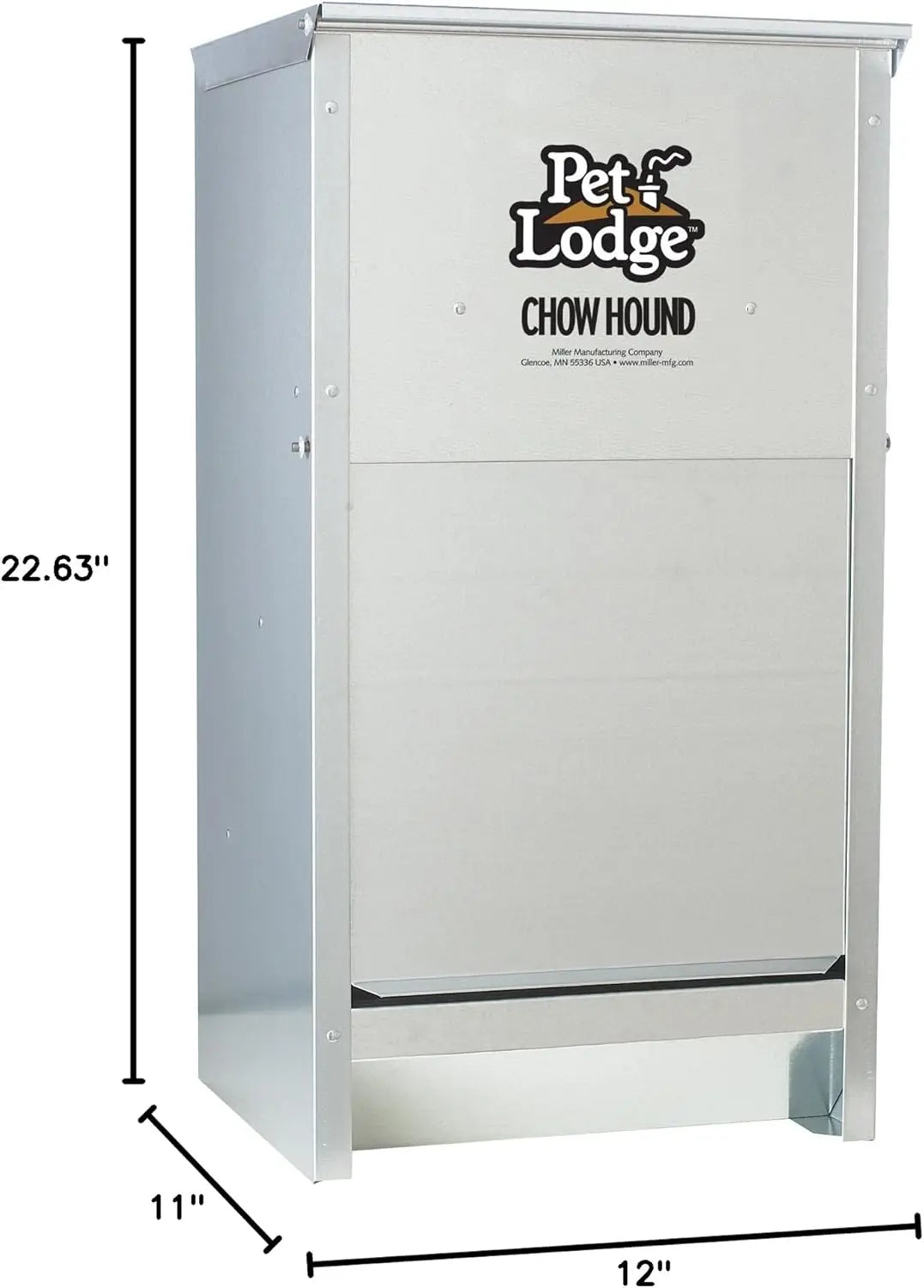 Dog Feeder, 50 lb Capacity, Pest-Proof, Wall-Mountable