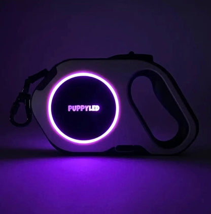 LED Retractable Dog Leash  W/Flashlight