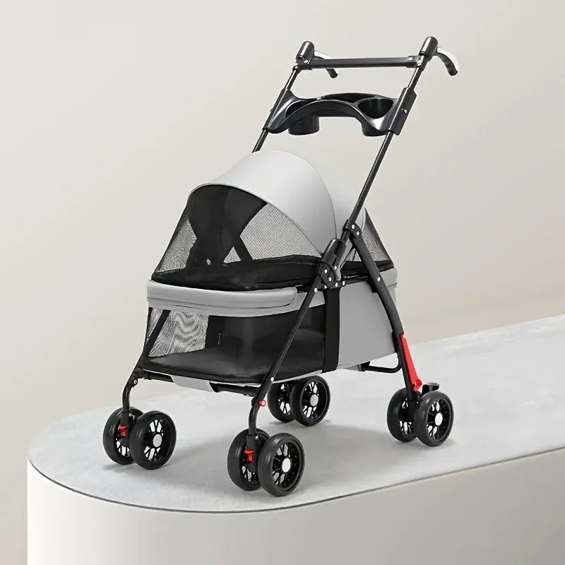 Pet Stroller  - Foldable Outdoor Travel Carrier
