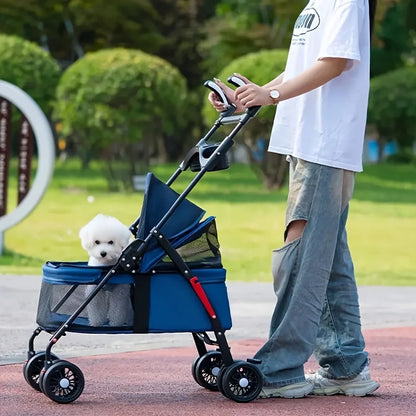 Pet Stroller  - Foldable Outdoor Travel Carrier