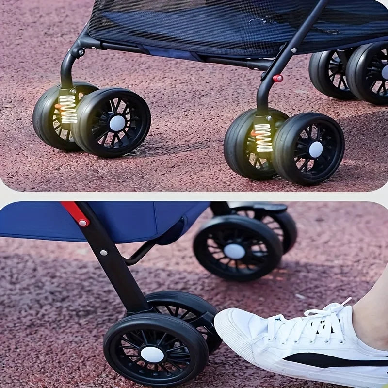 Pet Stroller  - Foldable Outdoor Travel Carrier