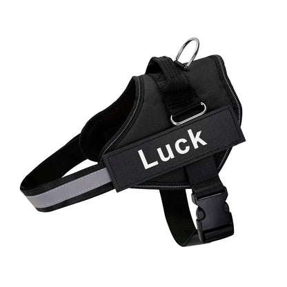 Dog Harness Vest ID Patch Customized Reflective Breathable