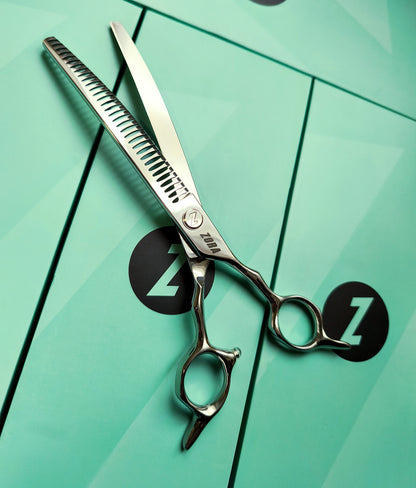 Zora Pet Grooming Curved Blender Shear - Model A-7533C