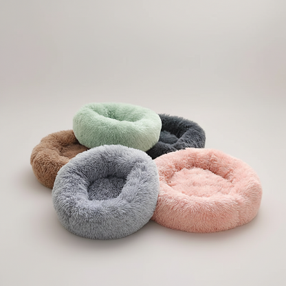 Plush Donut Comfort Pet Bed