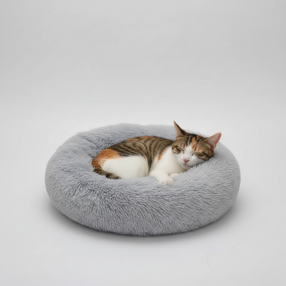 Plush Donut Comfort Pet Bed