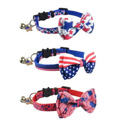 Patriotic pet collar, Independence Day and holiday parties
