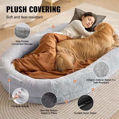 Human Dog Bed Human with Washable Cover