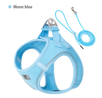 Adjustable Reflective Puppy Cat Harness pet Vest  , Outdoor Walking