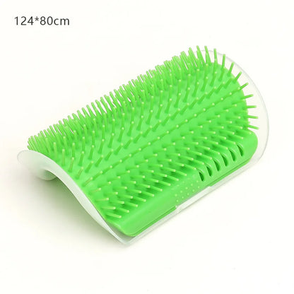 Cat Massage Tool Pet Hair Removal Massage Comb Wall Corner Self Cleaning