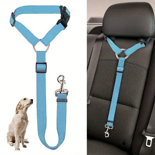 1pc Pet Car Belt, Dog Cat Car Leash, Backseat Pet Tether, Car Seat Car