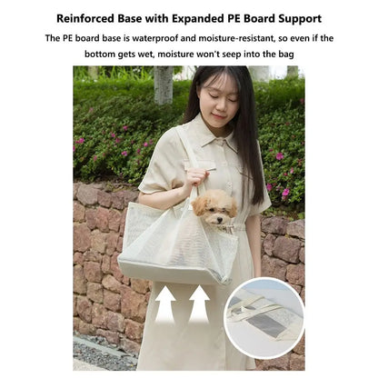Mesh Pet Carrier Bag Breathable Summer  Pet Tote