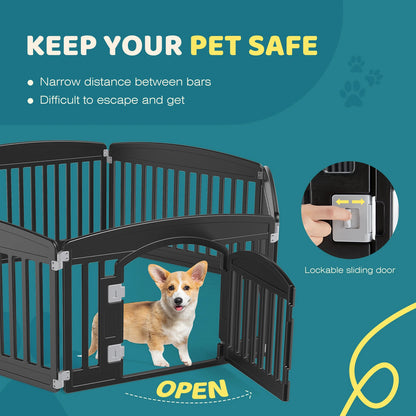 Dog Playpen 6 Panel 24IN Expandable