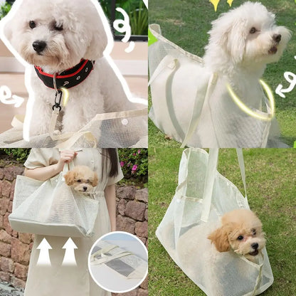 Mesh Pet Carrier Bag Breathable Summer  Pet Tote