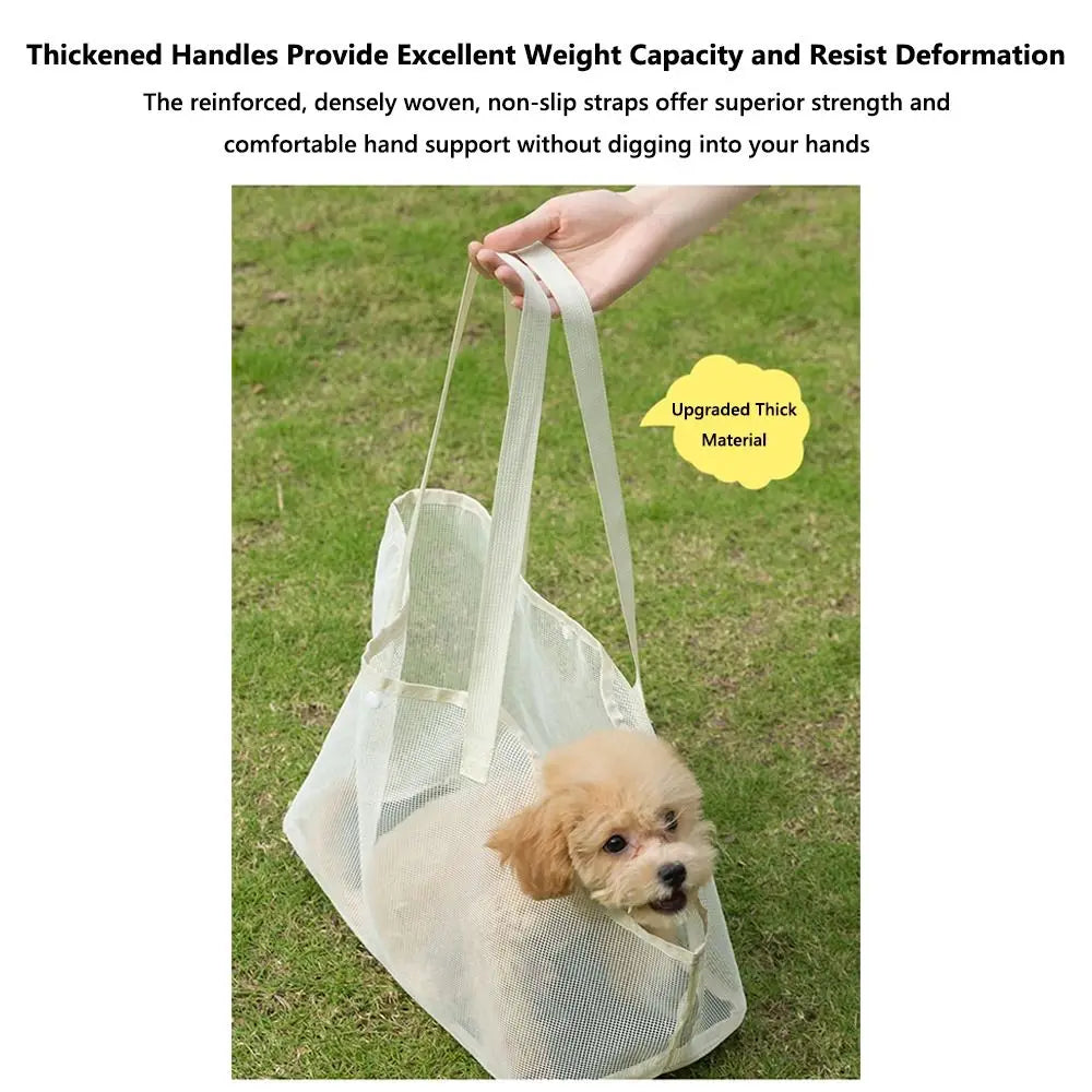 Mesh Pet Carrier Bag Breathable Summer  Pet Tote