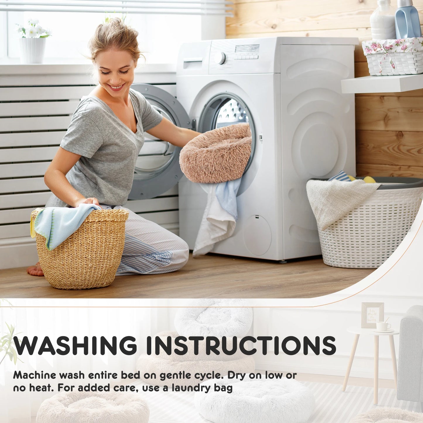 Calming Dog Bed  / Washable
