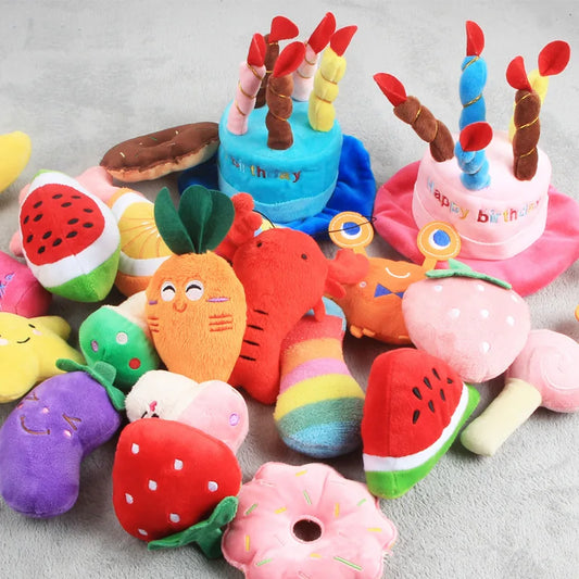 Pet  Plush Squeaky  Chew Puppy Training Toys