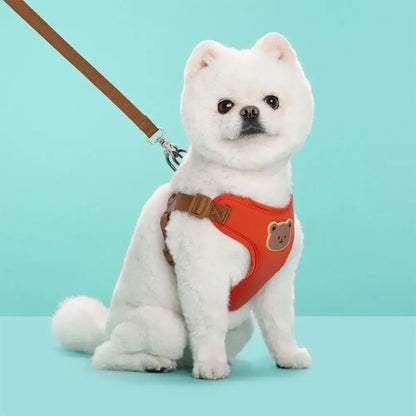 Cute Pet Harness Leash Anti-Escape Adjustable For Small Medium Dog Cat