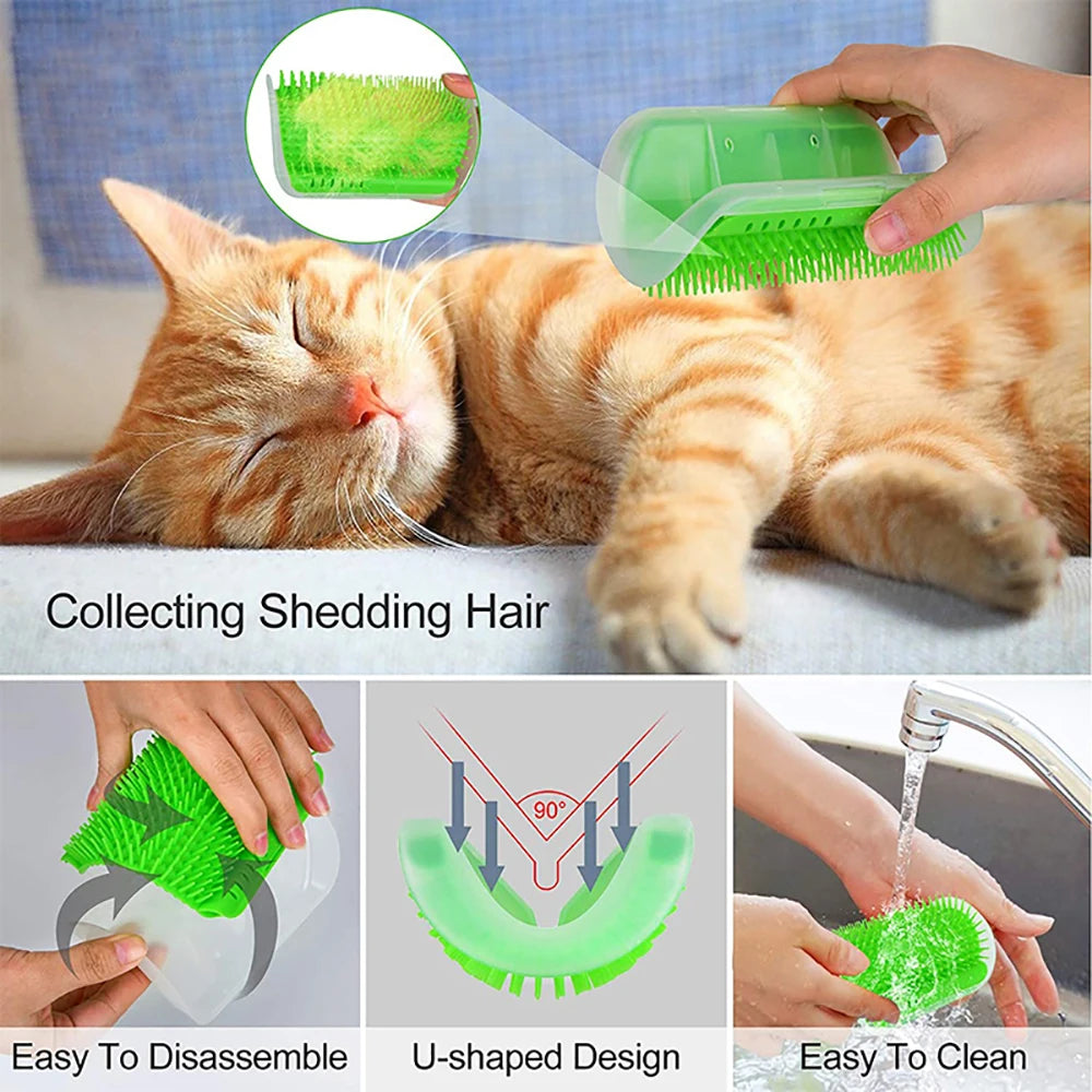 Cat Massage Comb - Corner Scratching Grooming