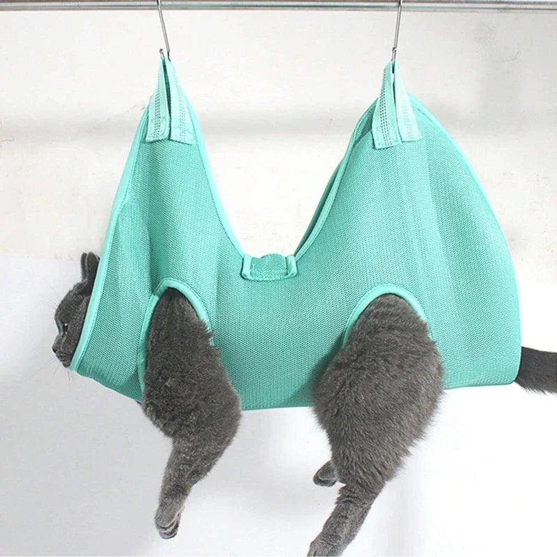 A Suit OF Cat Dog Grooming Anti Scratch Bite Fixed Bag Bath Trimming Restraint Bag Pet Beauty Hammock Hanging Pet Supplies