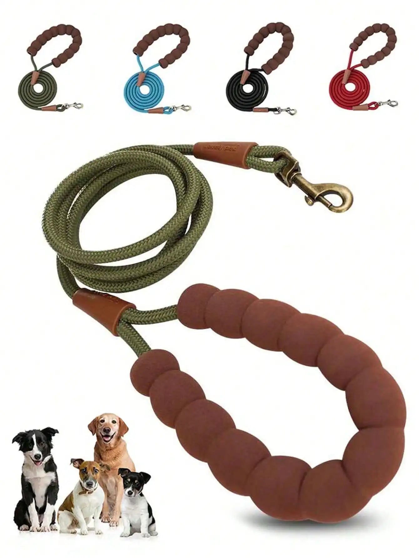 5 FT Heavy Duty Loop Leash, Comfortable Strong Rope