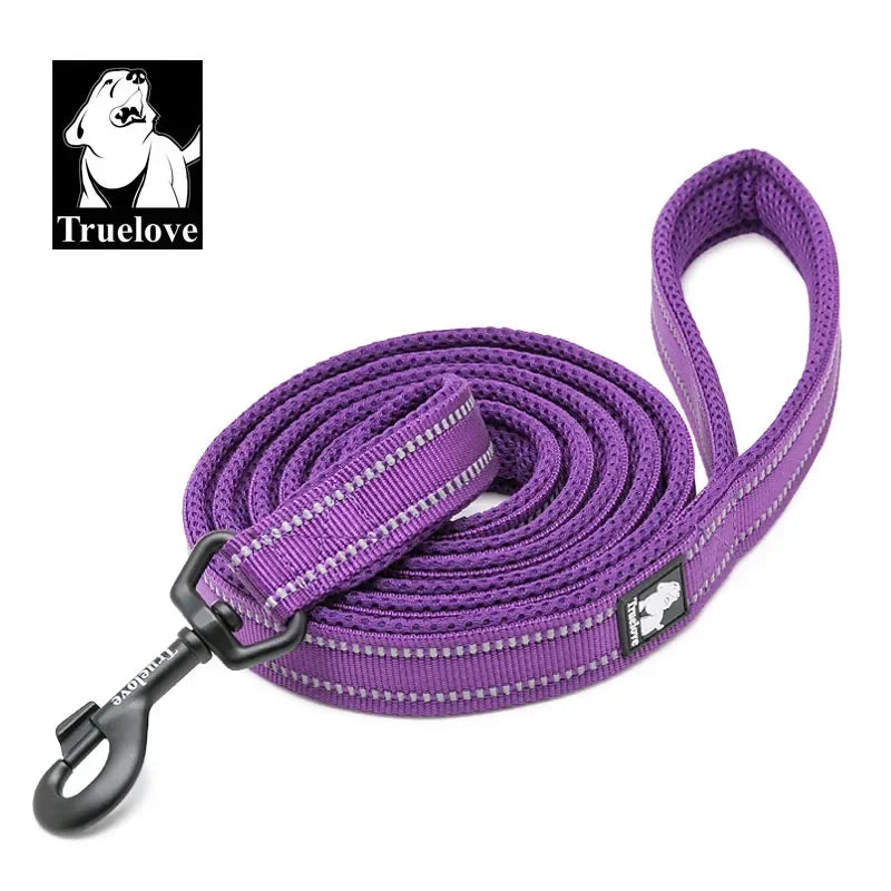 Soft Pet Leash Reflective Nylon Mesh Padded