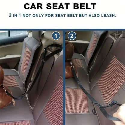 1pc Pet Car Belt, Dog Cat Car Leash, Backseat Pet Tether, Car Seat Car
