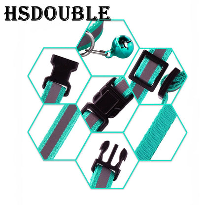 2Pcs/Pack 12 Colors Reflective Adjustable collars