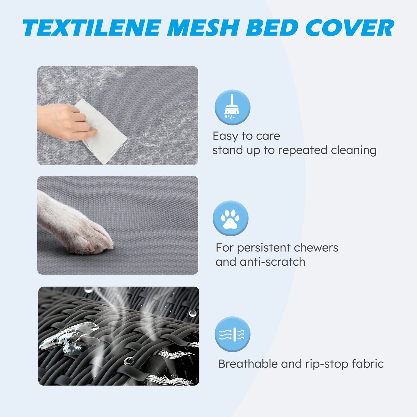 Elevated Dog Bed, Cooling Raised Pet Cot