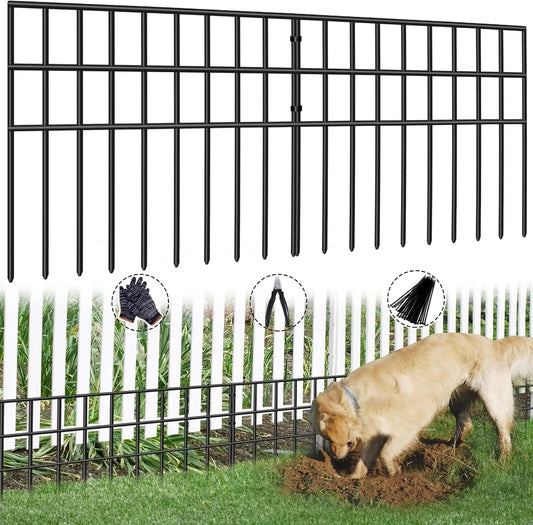 No Dig Garden Fence, 30 Panels Animal Barrier  ,  Anti Digging,     Outdoor Yard Edging