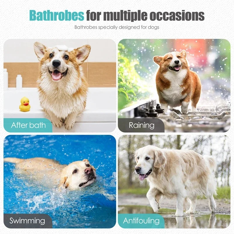 Pet Bathrobe Coat Fast Water Absorbent Towel