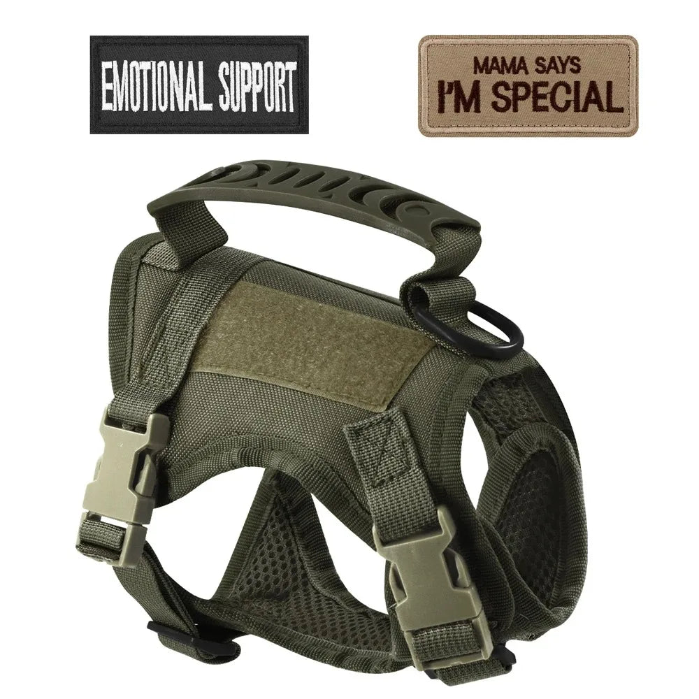Safe Tactical Harness Vests Traction Leash    with   Two Stickers for Cats Puppies and Small Dogs