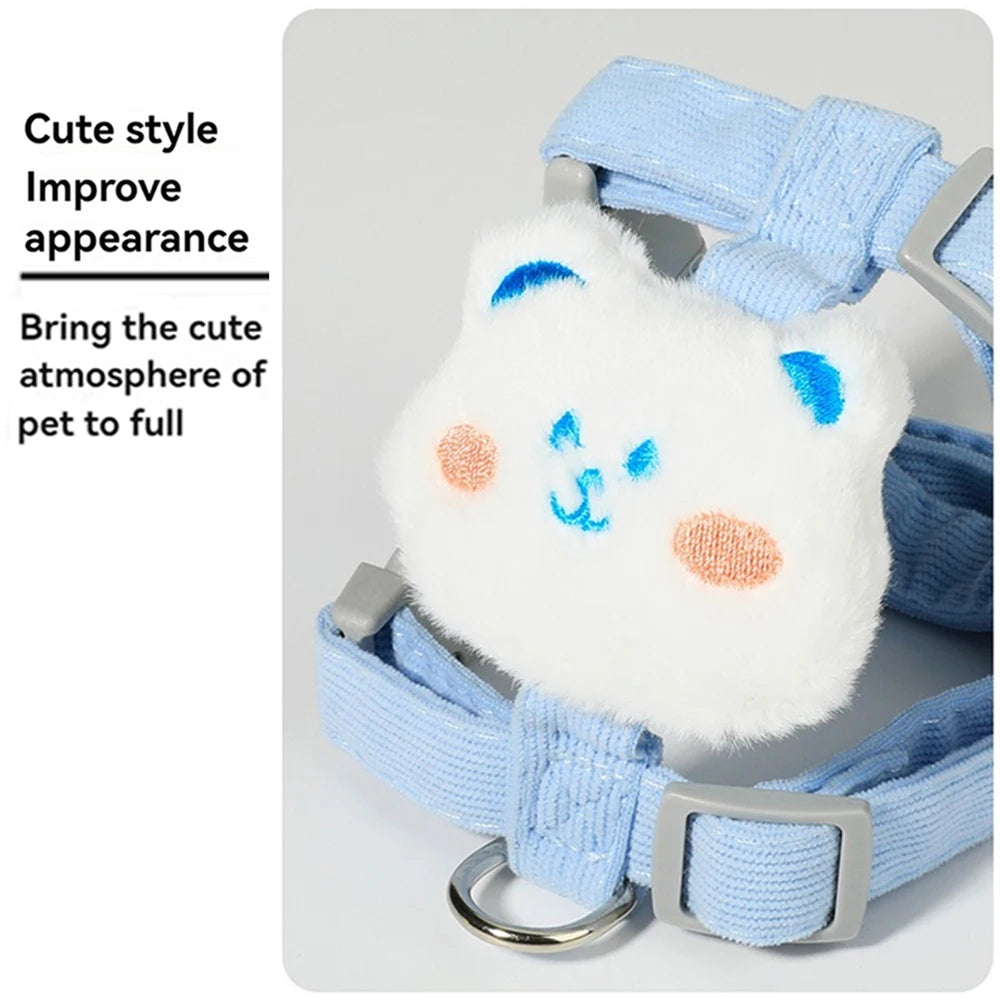 Adjustable Harness for Small Dog & Cat  Breathable , Harness and Leash Sets