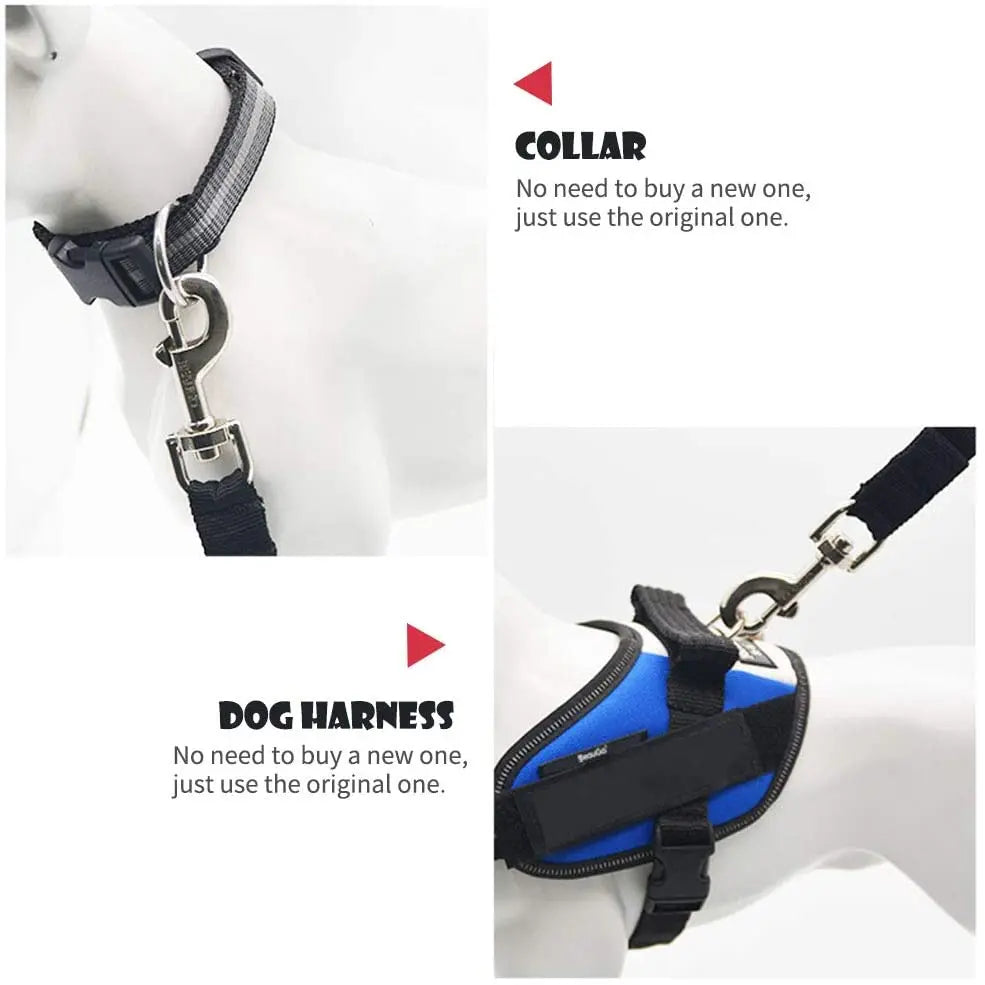 Adjustable Durable Pet Car Seat Belt   ,   Dog Harness Lead Clip