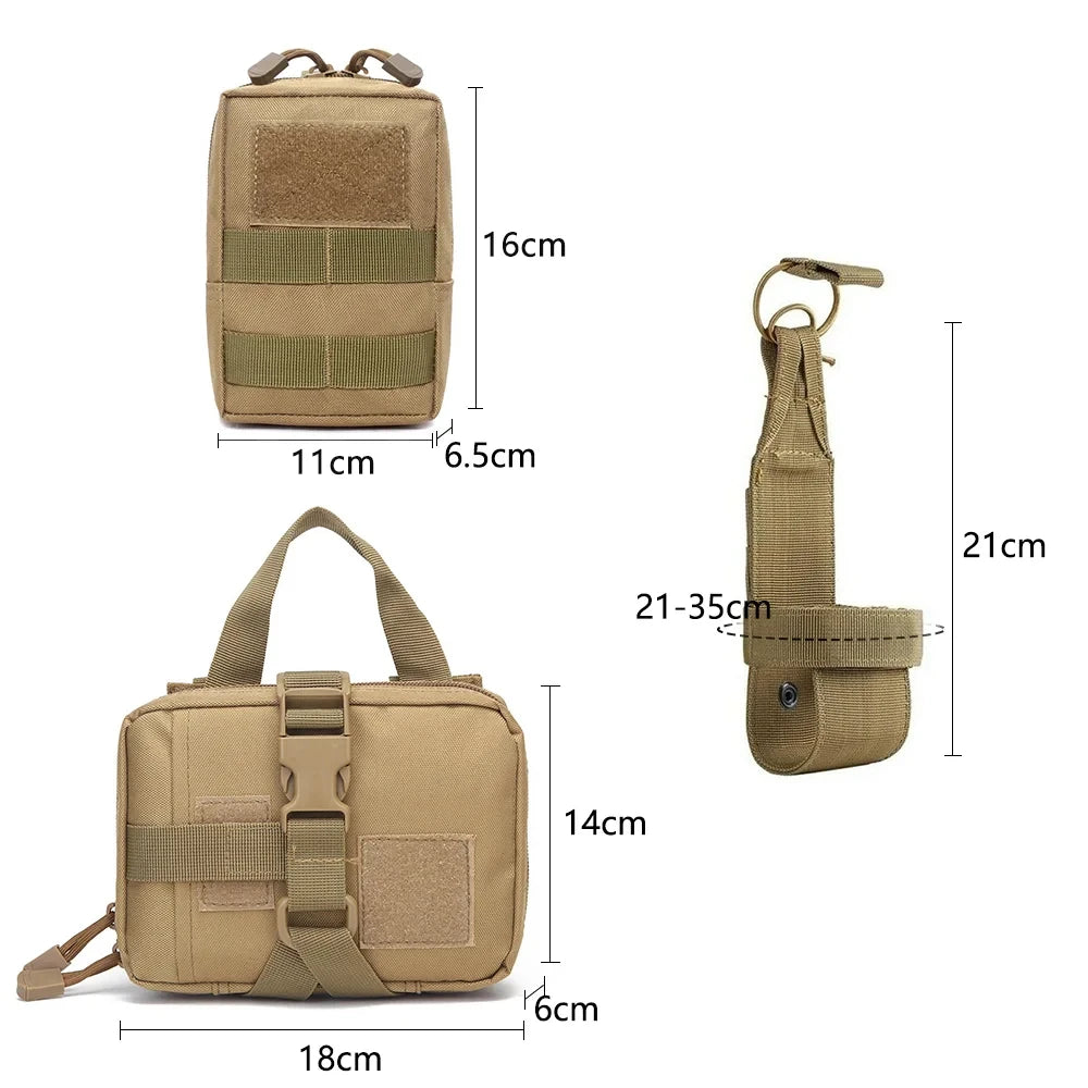 Tactical Dog Harness With Leash And Detachable Pocket Pack