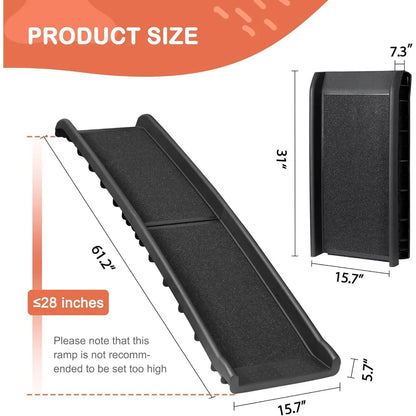 62 Inches Pet Ramp for ,  Non Slip with Raised Siderails
