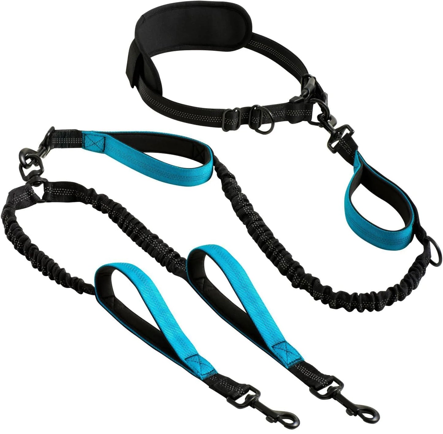 Explosion-Proof  Pet Leash One-Hand Drag Two-Walking Rope Running Dog