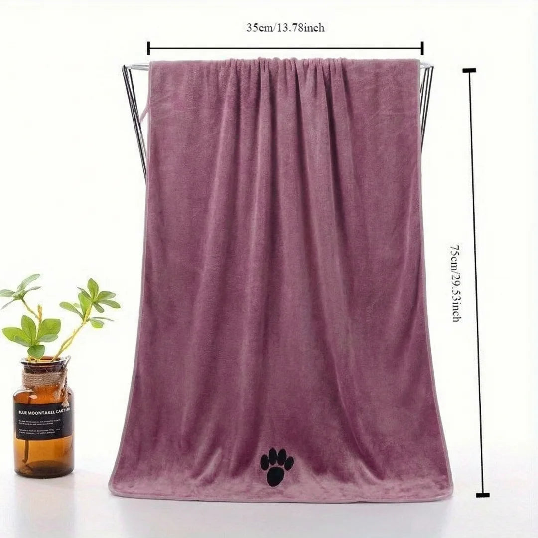 Super Absorbent Dog Bath Towel - Quick-Drying Soft Pet Towel