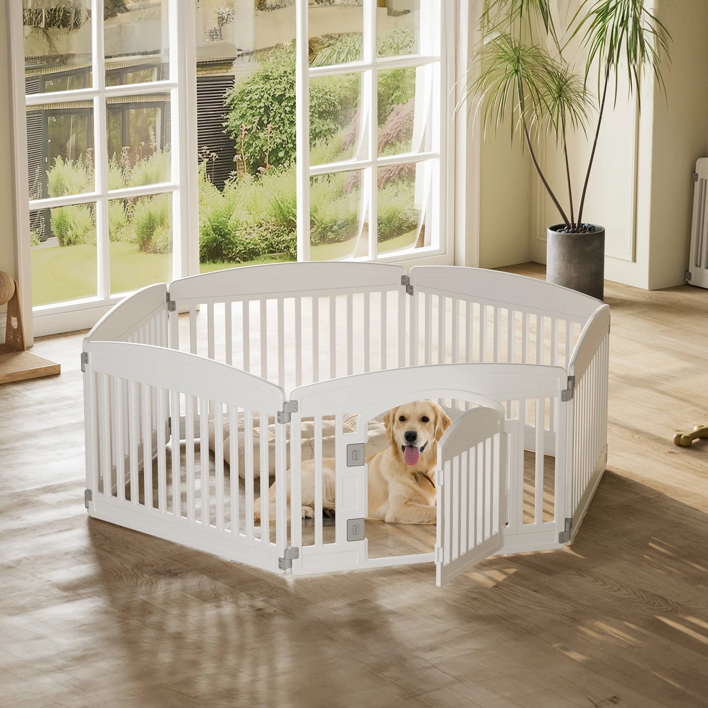 Dog Playpen 6 Panel 24IN Expandable