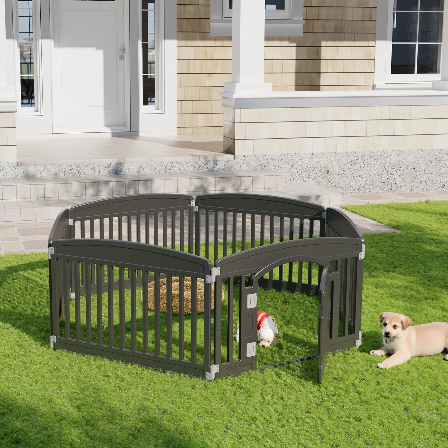Dog Playpen 6 Panel 24IN Expandable