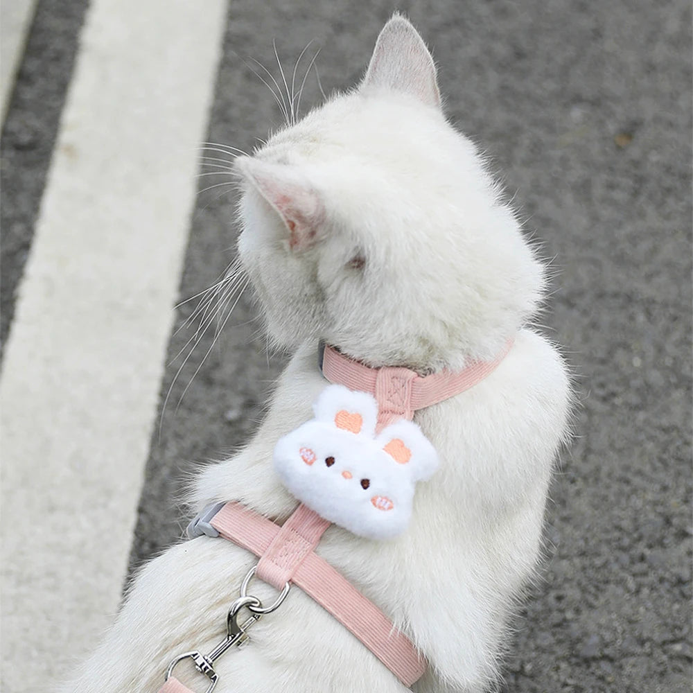 Adjustable Harness for Small Dog & Cat  Breathable , Harness and Leash Sets