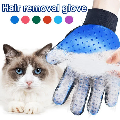 Pet Hair Remover Gloves , Hair Deshedding Brush