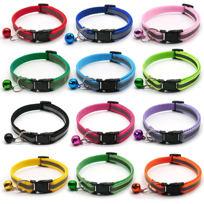 2Pcs/Pack 12 Colors Reflective Adjustable collars