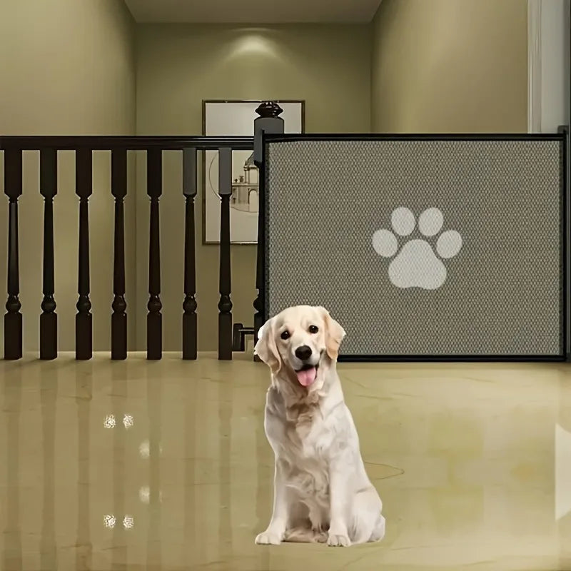 1-piece  retractable pet fence, cat and dog protection and isolation