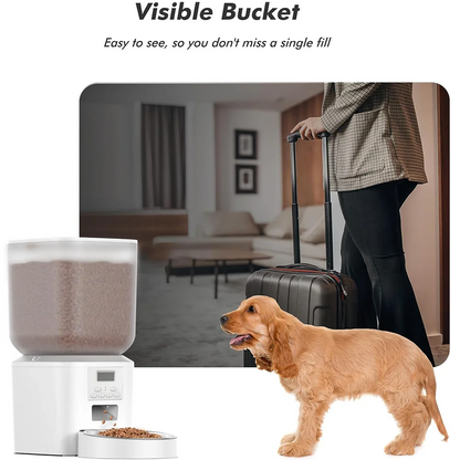 Automatic  Feeder, Smart Pet Food Dispenser with Key Control,