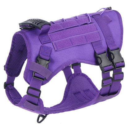 Tactical Chest Strap Large Dog Explosion proof Outdoor Anti slip Tank Top Pet Traction Dog Harness Reinforcement Loop Dog Walkin