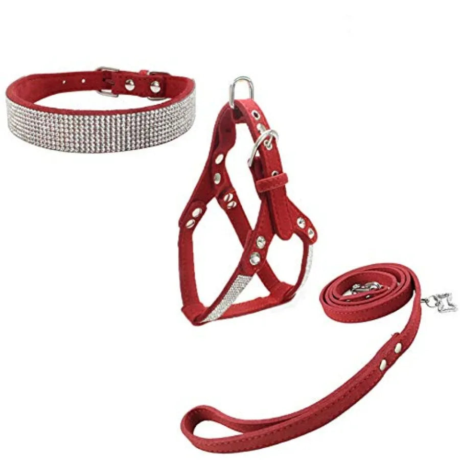Dog Collar and Harness and Lead Sets Fashion