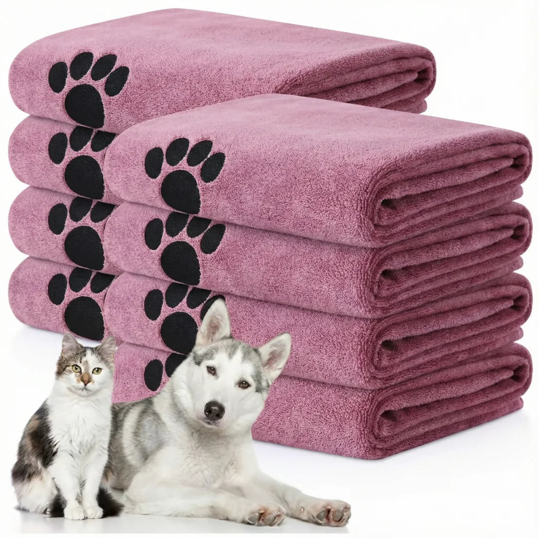Super Absorbent Dog Bath Towel - Quick-Drying Soft Pet Towel