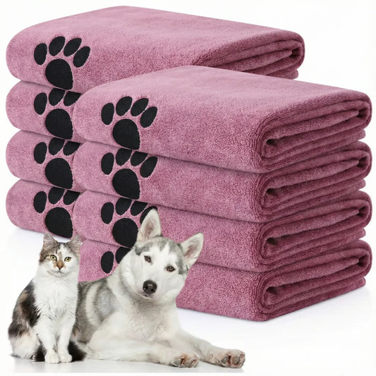 Super Absorbent Dog Bath Towel - Quick-Drying Soft Pet Towel